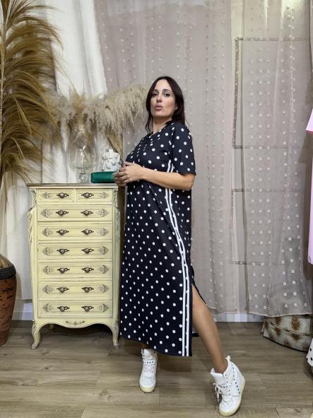 VESTIDO LARGO ADID TOPO NEGRO [3]