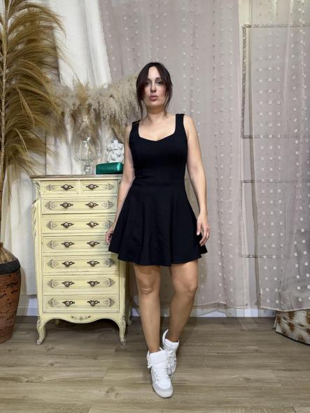 VESTIDO ESCOTE NEGRO [0]
