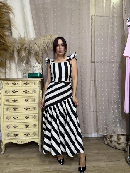 CONJUNTO FALDA Y TOP MARRON [4]