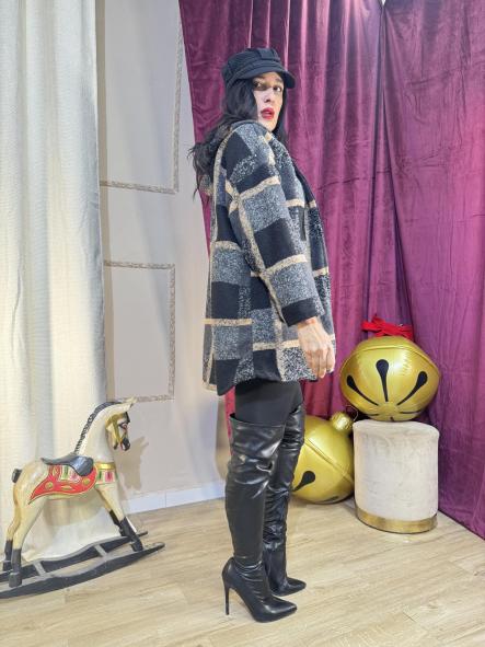 ABRIGO CUADROS NEGRO [2]