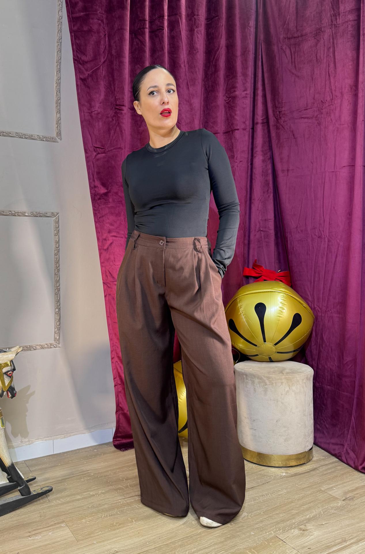 PANTALON TRAJE MARRON