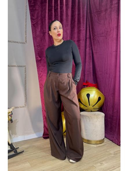 PANTALON TRAJE MARRON