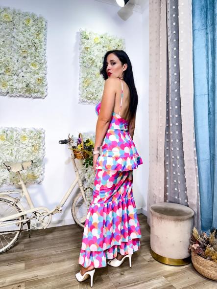 Vestido MARÍA FONDO  rosas (fiesta [2]