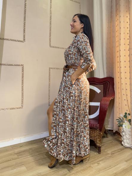 VESTIDO TONALIDADES MARRONES [2]