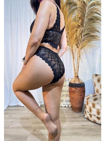 CONJUNTO NEGRO LENCERA Y BRAGA  [1]