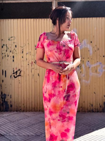 VESTIDO LARGO MEXICAN FUEGO [1]