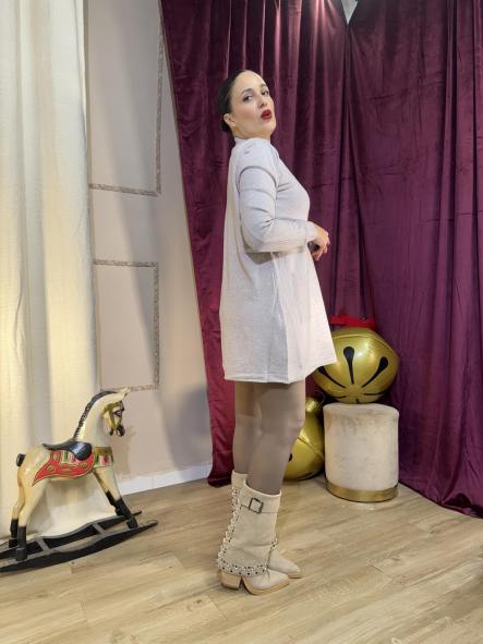 VESTIDO BEIG DE PUNTO [3]