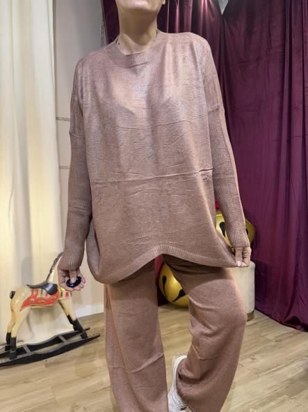 CONJUNTO MARRON JERSEY OBERSAY CORAZONCITOS [3]