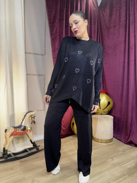 CONJUNTO NEGRO JERSEY OBERSAY CORAZONCITOS [4]