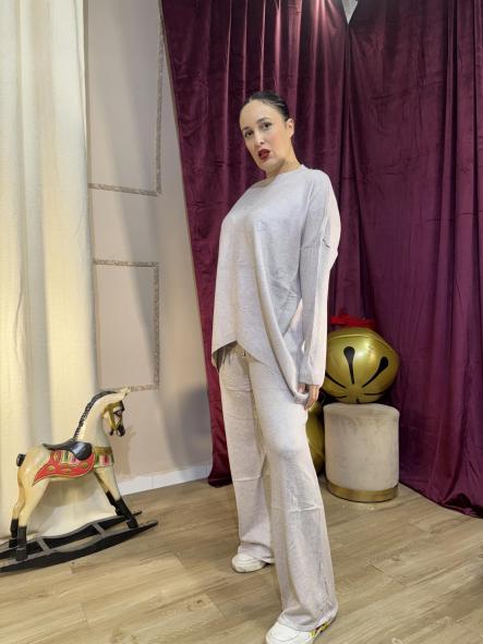 CONJUNTO CAFE CON LECHE JERSEY OBERSAY CORAZONCITOS [2]