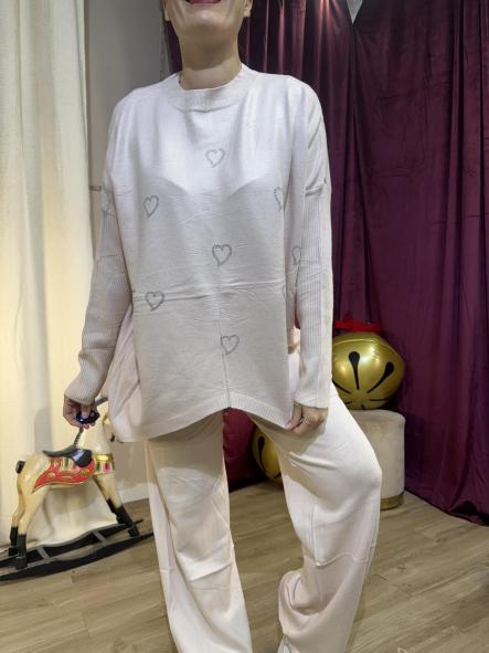 CONJUNTO BEIG JERSEY OBERSAY CORAZONCITOS [0]