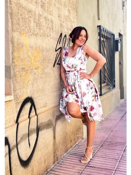 VESTIDO  MIDI FLORES
