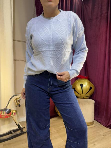 JERSEY AZUL CLARITO DE LANA CON HILOS BRILLANTES [2]