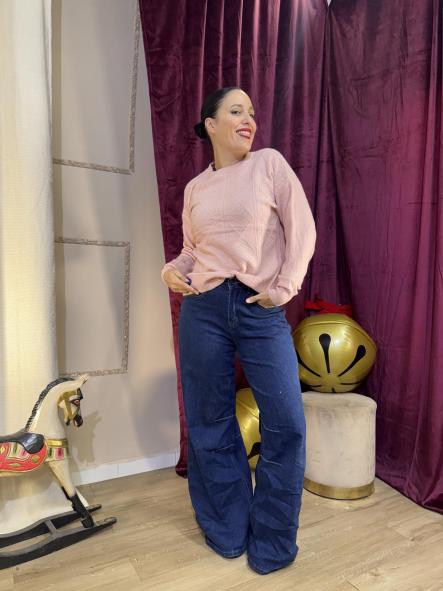 JERSEY ROSA DE LANA CON HILOS BRILLANTES [2]