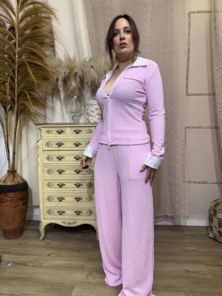 CONJUNTO SOBRECAMISA ROSA [0]