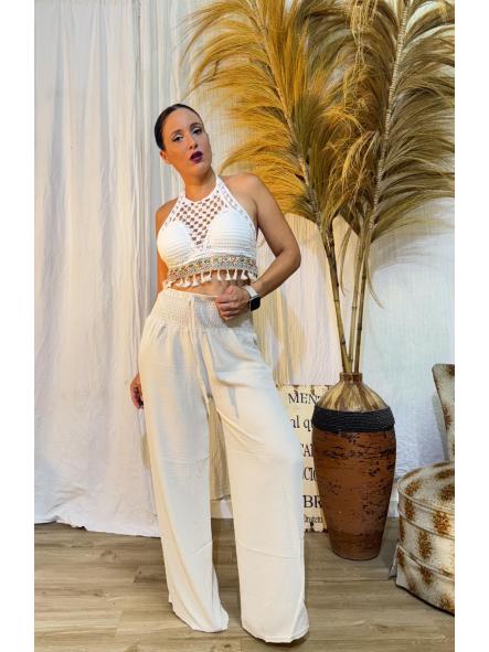 TOP CROCHET BLANCO
