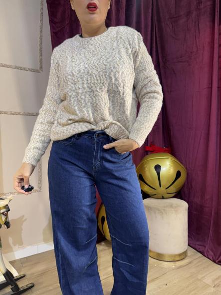 JERSEY MARRON DE CHINILLA [0]