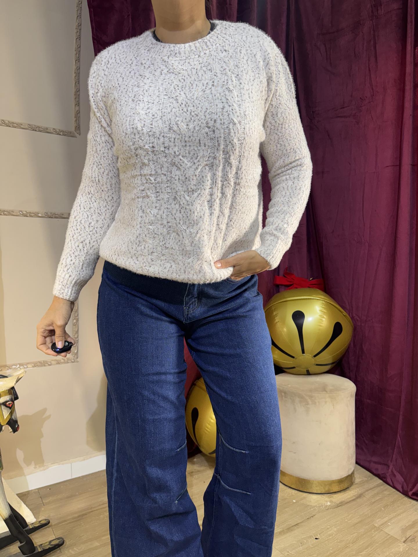 JERSEY BLANCO DE CHINILLA