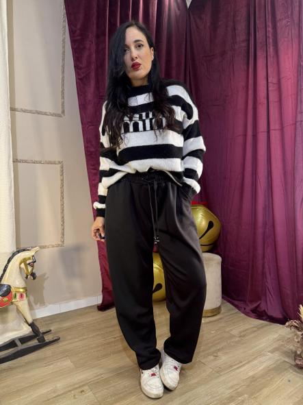 PANTALON DE ALGODON NEGRO [0]