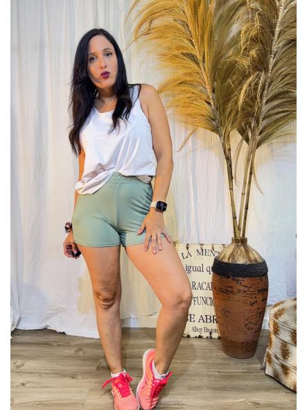 SHOT DEPORTE VERDE PIEL MELOCOTON