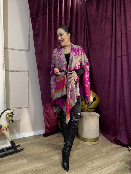 PONCHO FUCSIA REVERSIBLE [3]