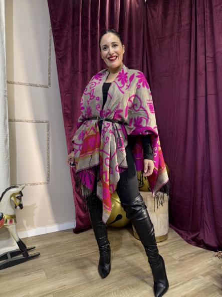 PONCHO FUCSIA REVERSIBLE [2]