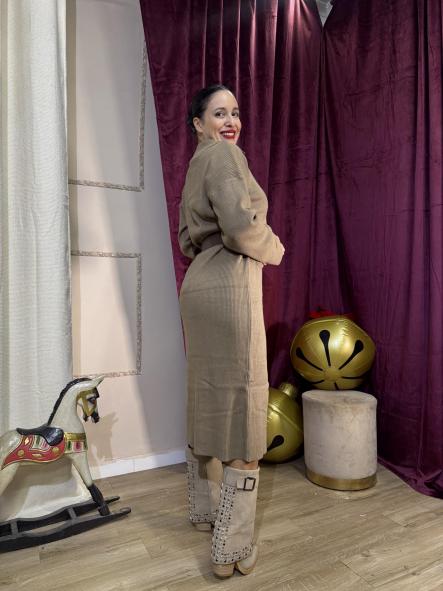 VESTIDO LONG CUELLO POLO [2]