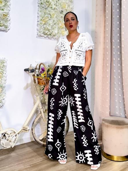 PANTALON NEGRO LINO DIBUJOS  [1]