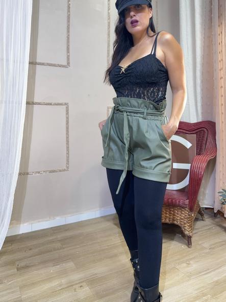 SHORT POLIPIEL VERDE