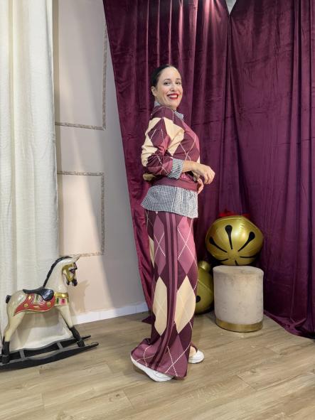 CONJUNTO ROMBOS GRANATE [2]