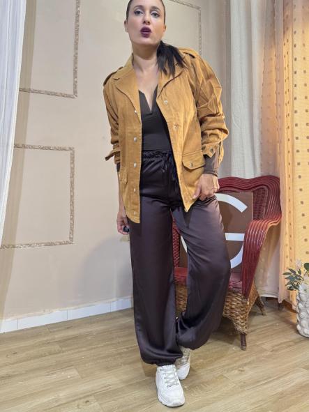 PANTALON BOMBACHO RASO MARRON [0]