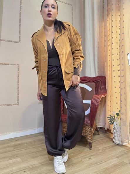 PANTALON BOMBACHO RASO MARRON [3]