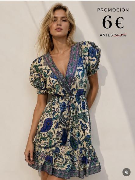 VESTIDO BOHO AZUL SEDA [0]
