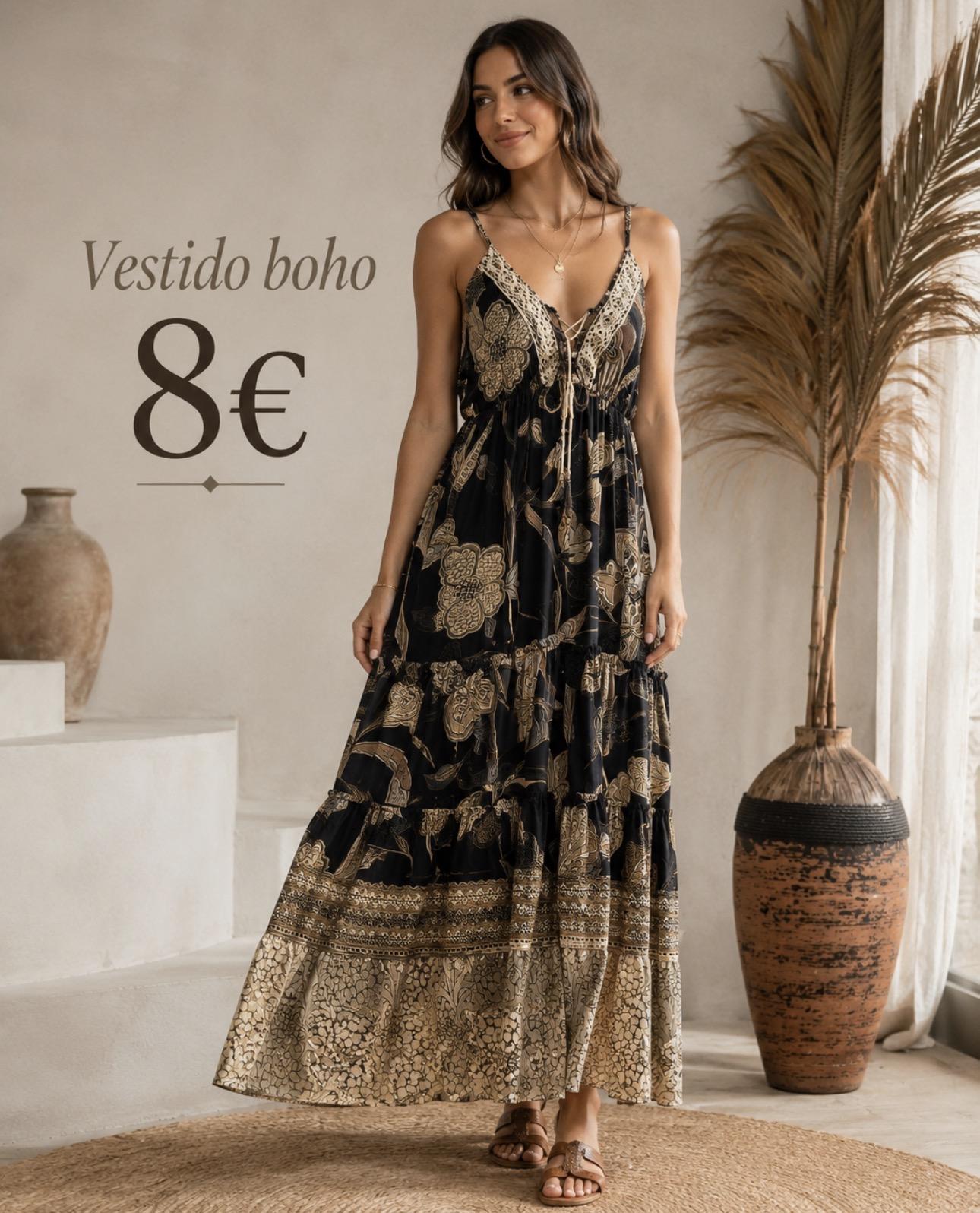 VESTIDO BOHO NEGRO