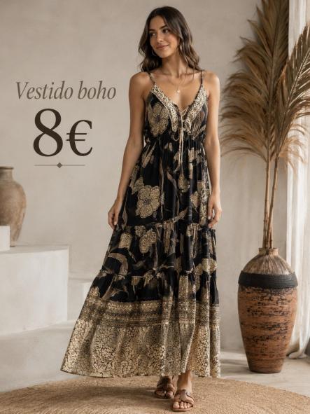 VESTIDO  BOHO NEGRO [0]