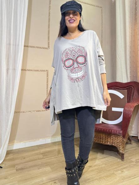 SUDADERA CALAVERA CLARA [0]