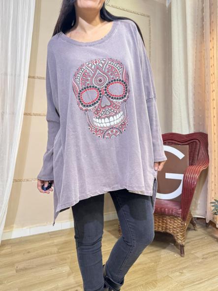 SUDADERA CALAVERA OSCURA [0]