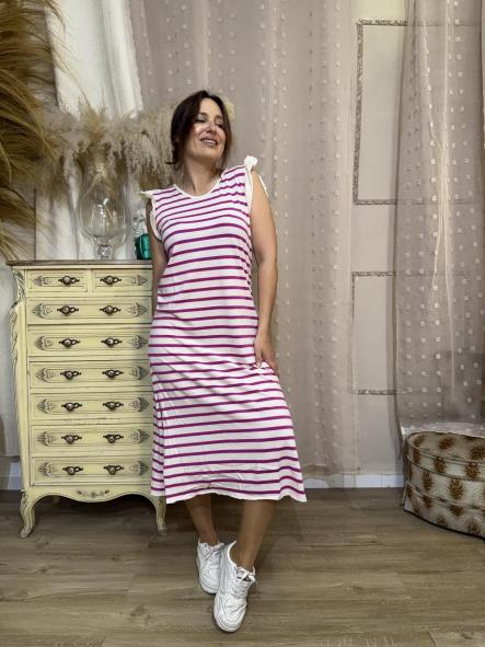 VESTIDO rayas  ROSA [3]