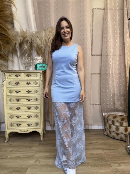 VESTIDO LARGO ENCAJE AZUL [3]