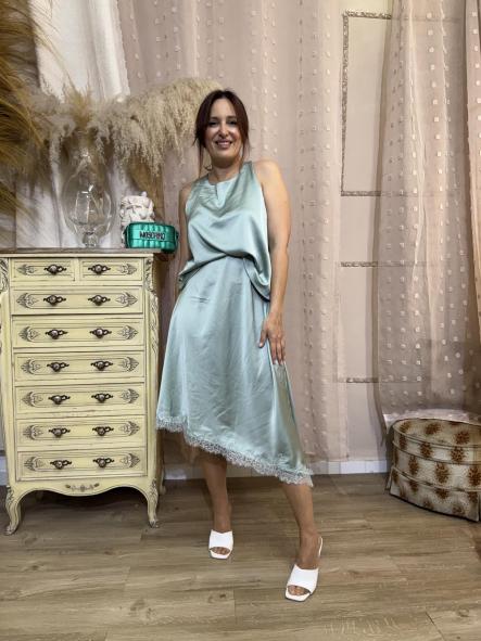 CONJUNTO FALDA Y TOP VERDE [0]