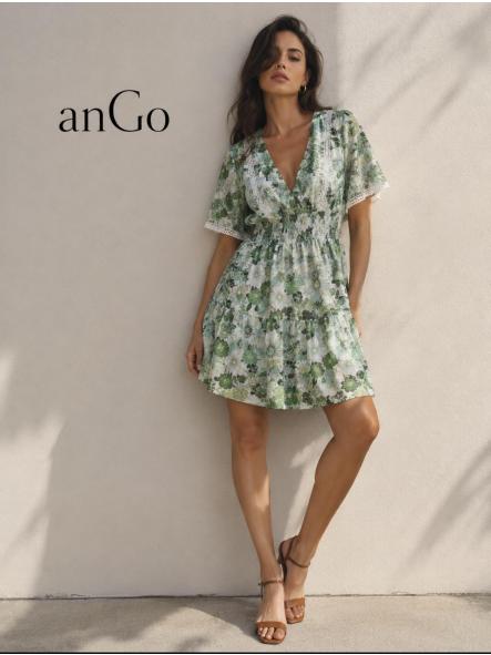 VESTIDO FLORES VERDE [0]