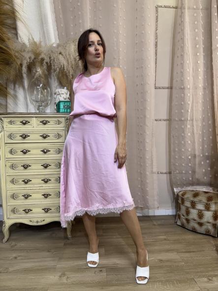 CONJUNTO FALDA Y TOP ROSA [3]