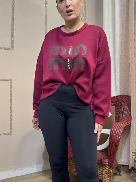 SUDADERA MIU GRANATE [0]