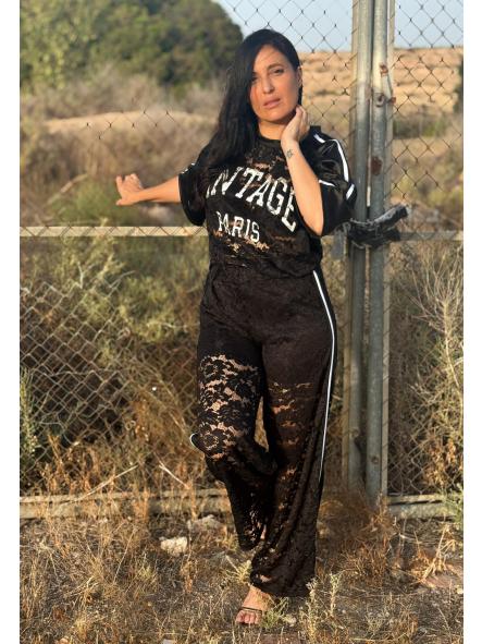 CONJUNTO NEGRO DE ENCAJE DEPORTIVO [3]