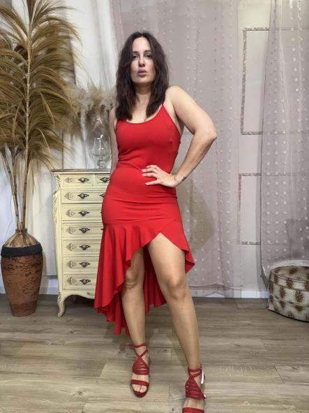VESTIDO VOLANTE ROJO [3]