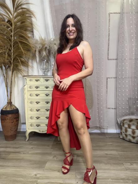 VESTIDO VOLANTE ROJO [2]