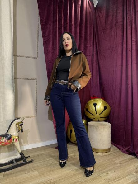 BOMBER DE PAÑO MARRON [2]