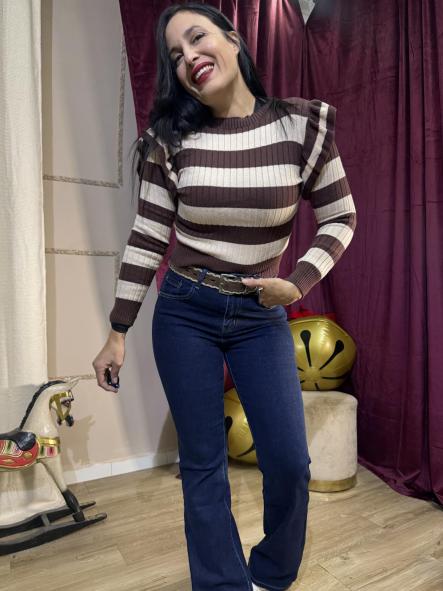 JERSEY RAYAS MARRONES [0]