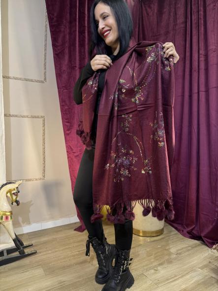 BUFANDA BRILLI GRANATE [0]