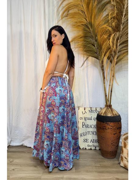 PANTALON CACHIMIR TIPO BOHO FONDO AZUL [2]